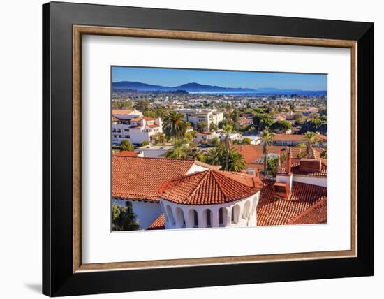 Court House Building Santa Barbara, California-William Perry-Framed Photographic Print