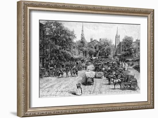 Court House Square, Lexington, Kentucky-null-Framed Giclee Print