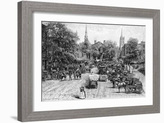 Court House Square, Lexington, Kentucky-null-Framed Giclee Print