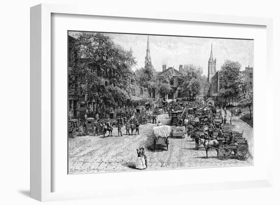 Court House Square, Lexington, Kentucky-null-Framed Giclee Print