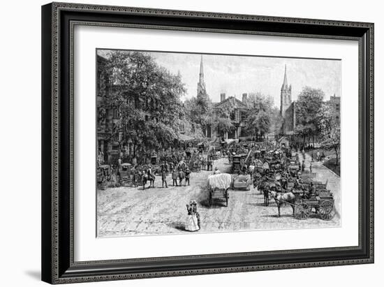 Court House Square, Lexington, Kentucky-null-Framed Giclee Print