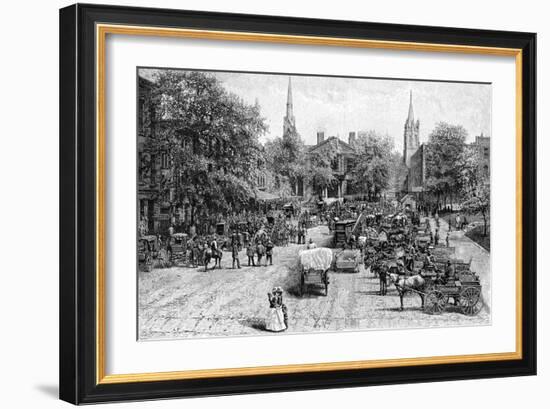 Court House Square, Lexington, Kentucky-null-Framed Giclee Print