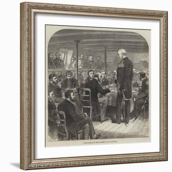 Court-Martial on the Officers of HMS Vanguard-null-Framed Giclee Print