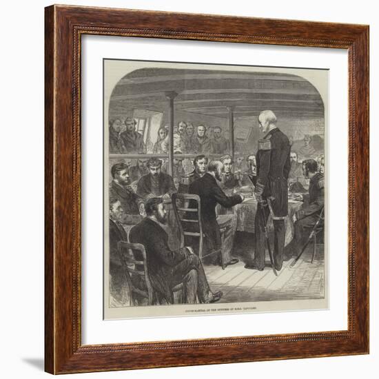 Court-Martial on the Officers of HMS Vanguard-null-Framed Giclee Print