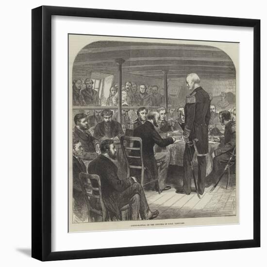 Court-Martial on the Officers of HMS Vanguard-null-Framed Giclee Print