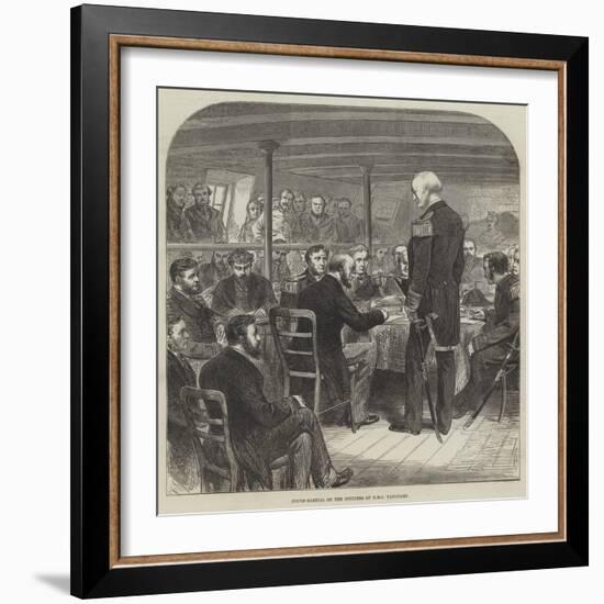 Court-Martial on the Officers of HMS Vanguard-null-Framed Giclee Print
