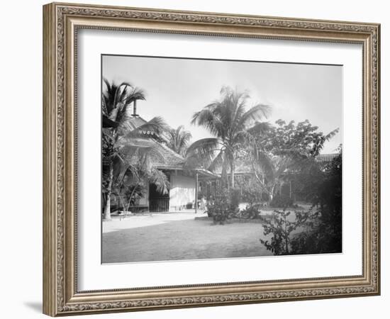 Court of a Cuban School, Santiago De Cuba-null-Framed Photo