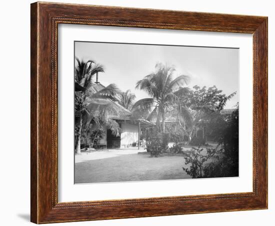 Court of a Cuban School, Santiago De Cuba-null-Framed Photo