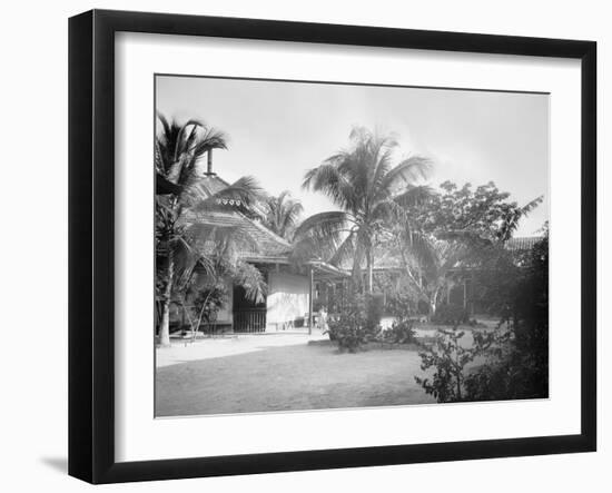 Court of a Cuban School, Santiago De Cuba-null-Framed Photo