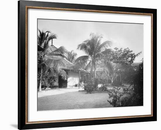 Court of a Cuban School, Santiago De Cuba-null-Framed Photo