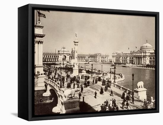 Court of Honor and Central Basin of the Columbian Exposition, Chicago, 1893-null-Framed Premier Image Canvas