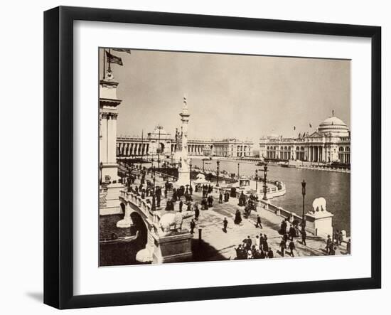 Court of Honor and Central Basin of the Columbian Exposition, Chicago, 1893-null-Framed Giclee Print