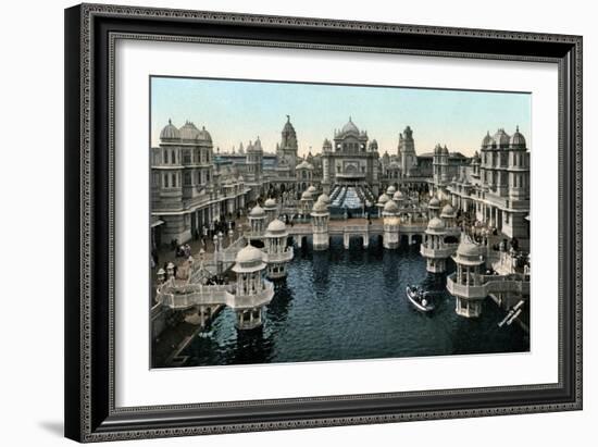 Court of Honour, Imperial International Exhibition, London, 1909-Valentine & Sons-Framed Giclee Print