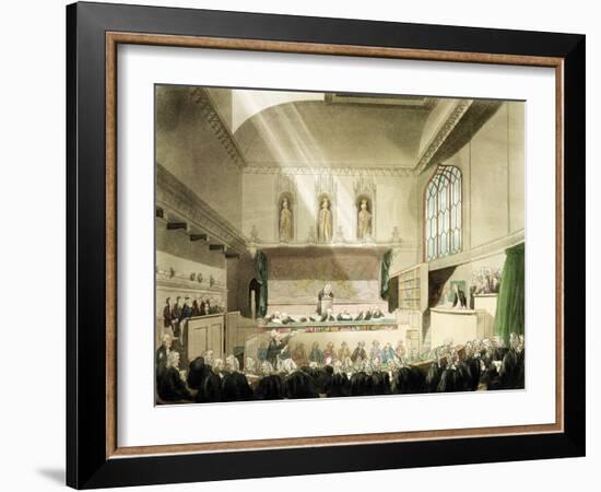 Court of King's Bench, Westminster Hall-T. & Pugin Rowlandson-Framed Giclee Print