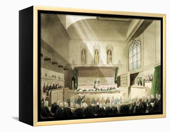 Court of King's Bench, Westminster Hall-T. & Pugin Rowlandson-Framed Premier Image Canvas