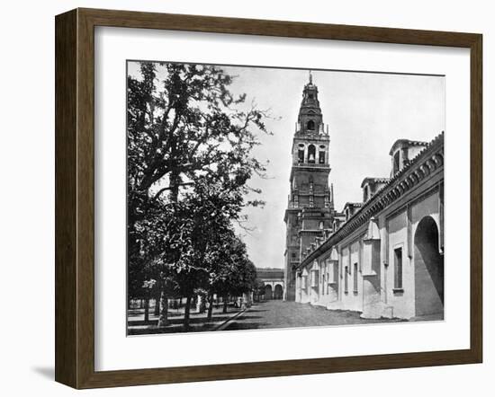 Court of Oranges and Mosque, Cordoba, Spain, 1893-John L Stoddard-Framed Giclee Print