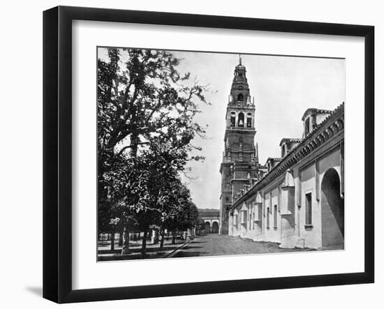 Court of Oranges and Mosque, Cordoba, Spain, 1893-John L Stoddard-Framed Giclee Print