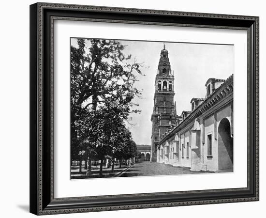 Court of Oranges and Mosque, Cordoba, Spain, 1893-John L Stoddard-Framed Giclee Print