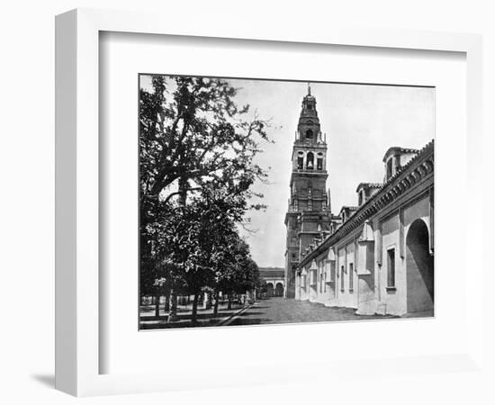 Court of Oranges and Mosque, Cordoba, Spain, 1893-John L Stoddard-Framed Giclee Print