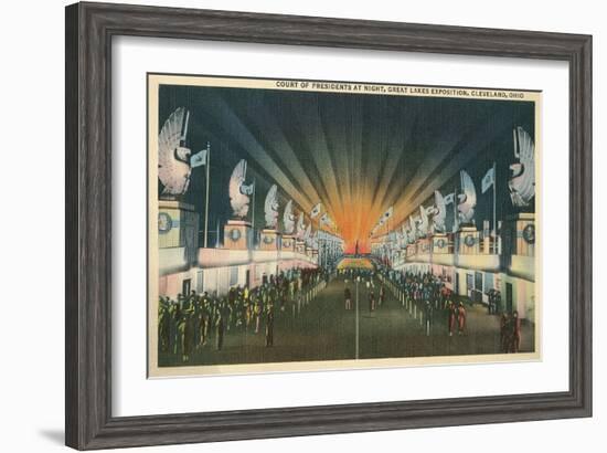 Court of Presidents, Cleveland World's Fair-null-Framed Art Print