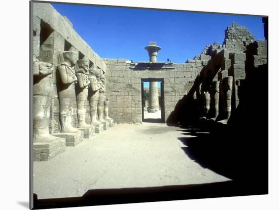 Court of Rameses III with Statues of Osiris, Temple of Amun, Karnak, Egypt, C12th Century Bc-CM Dixon-Mounted Photographic Print
