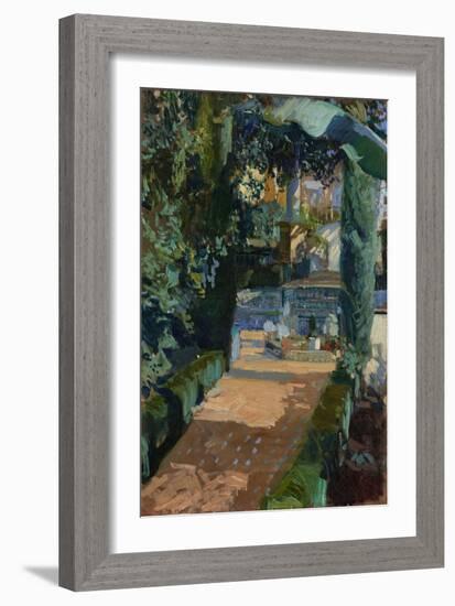 Court of the Dances, Alcázar, Sevilla, 1910-Joaquin Sorolla y Bastida-Framed Giclee Print