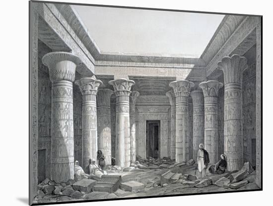 Court of the Great Temple, Philae, Egypt, 1843-George Moore-Mounted Giclee Print