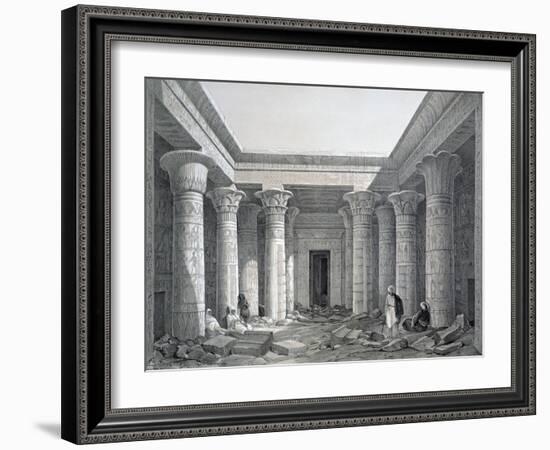 Court of the Great Temple, Philae, Egypt, 1843-George Moore-Framed Giclee Print