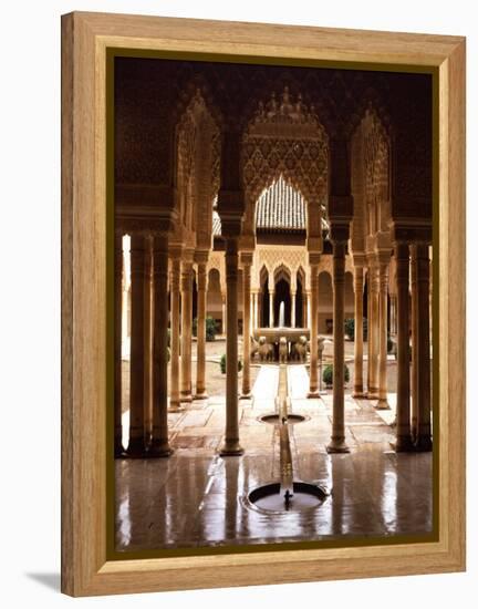 Court of the Lions, 14th century, Alhambra Palace, Spain-null-Framed Premier Image Canvas