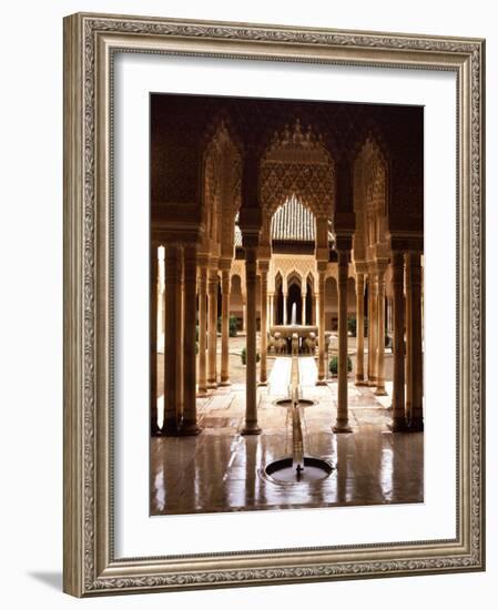 Court of the Lions, 14th century, Alhambra Palace, Spain-null-Framed Photographic Print