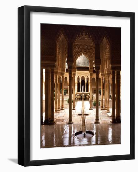 Court of the Lions, 14th century, Alhambra Palace, Spain-null-Framed Photographic Print