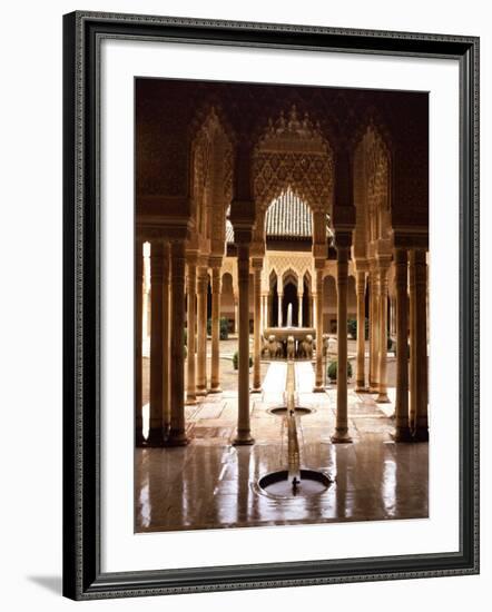 Court of the Lions, 14th century, Alhambra Palace, Spain-null-Framed Photographic Print