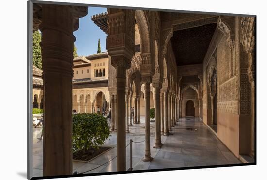 Court of the Lions, Alhambra, Granada, Province of Granada, Andalusia, Spain-Michael Snell-Mounted Photographic Print