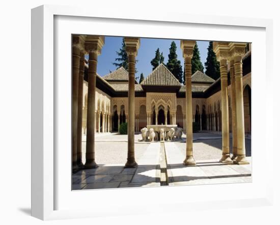 Court of the Lions, Alhambra Palace, Unesco World Heritage Site, Andalucia (Andalusia), Spain-James Emmerson-Framed Photographic Print