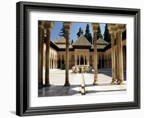 Court of the Lions, Alhambra Palace, Unesco World Heritage Site, Andalucia (Andalusia), Spain-James Emmerson-Framed Photographic Print