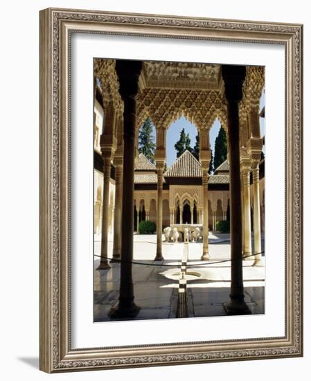 Court of the Lions, Alhambra Palace, Unesco World Heritage Site, Andalucia (Andalusia), Spain-James Emmerson-Framed Photographic Print