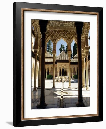 Court of the Lions, Alhambra Palace, Unesco World Heritage Site, Andalucia (Andalusia), Spain-James Emmerson-Framed Photographic Print