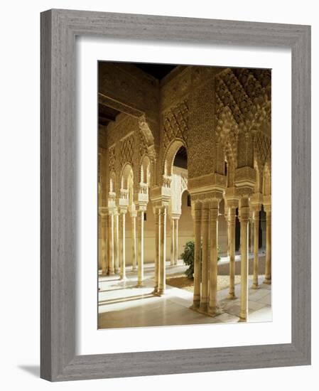 Court of the Lions, Alhambra, Unesco World Heritage Site, Granada, Andalucia, Spain-Michael Busselle-Framed Photographic Print