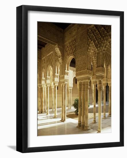 Court of the Lions, Alhambra, Unesco World Heritage Site, Granada, Andalucia, Spain-Michael Busselle-Framed Photographic Print