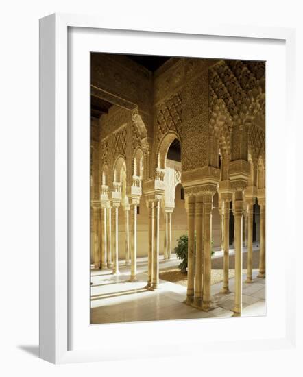 Court of the Lions, Alhambra, Unesco World Heritage Site, Granada, Andalucia, Spain-Michael Busselle-Framed Photographic Print