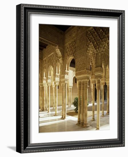 Court of the Lions, Alhambra, Unesco World Heritage Site, Granada, Andalucia, Spain-Michael Busselle-Framed Photographic Print