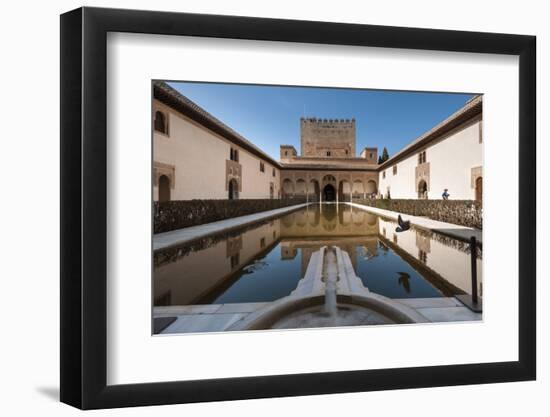 Court of the Myrtles, Alhambra, Granada, Province of Granada, Andalusia, Spain-Michael Snell-Framed Photographic Print