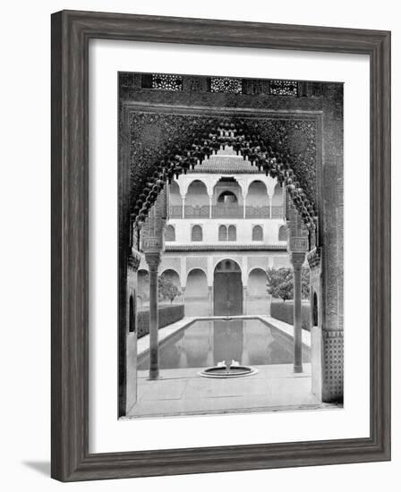 Court of the Myrtles, Alhambra, Spain, 1893-John L Stoddard-Framed Giclee Print