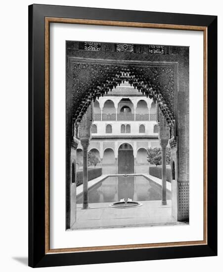 Court of the Myrtles, Alhambra, Spain, 1893-John L Stoddard-Framed Giclee Print