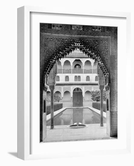 Court of the Myrtles, Alhambra, Spain, 1893-John L Stoddard-Framed Giclee Print