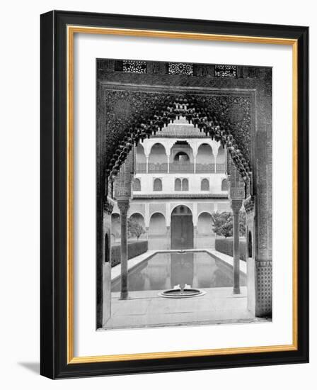 Court of the Myrtles, Alhambra, Spain, 1893-John L Stoddard-Framed Giclee Print