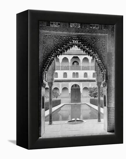 Court of the Myrtles, Alhambra, Spain, 1893-John L Stoddard-Framed Premier Image Canvas