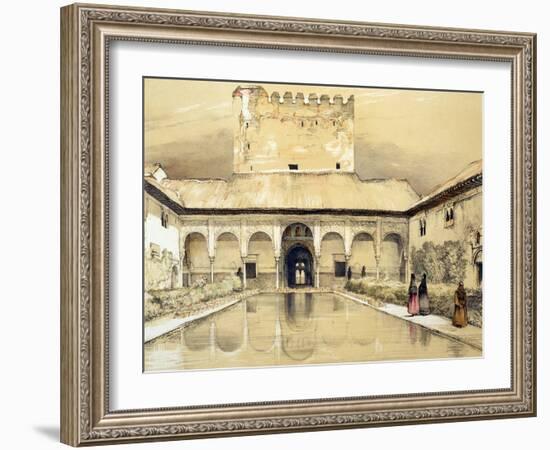 Court of the Myrtles-John Frederick Lewis-Framed Giclee Print