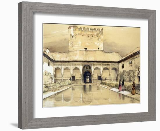 Court of the Myrtles-John Frederick Lewis-Framed Giclee Print