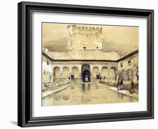 Court of the Myrtles-John Frederick Lewis-Framed Giclee Print